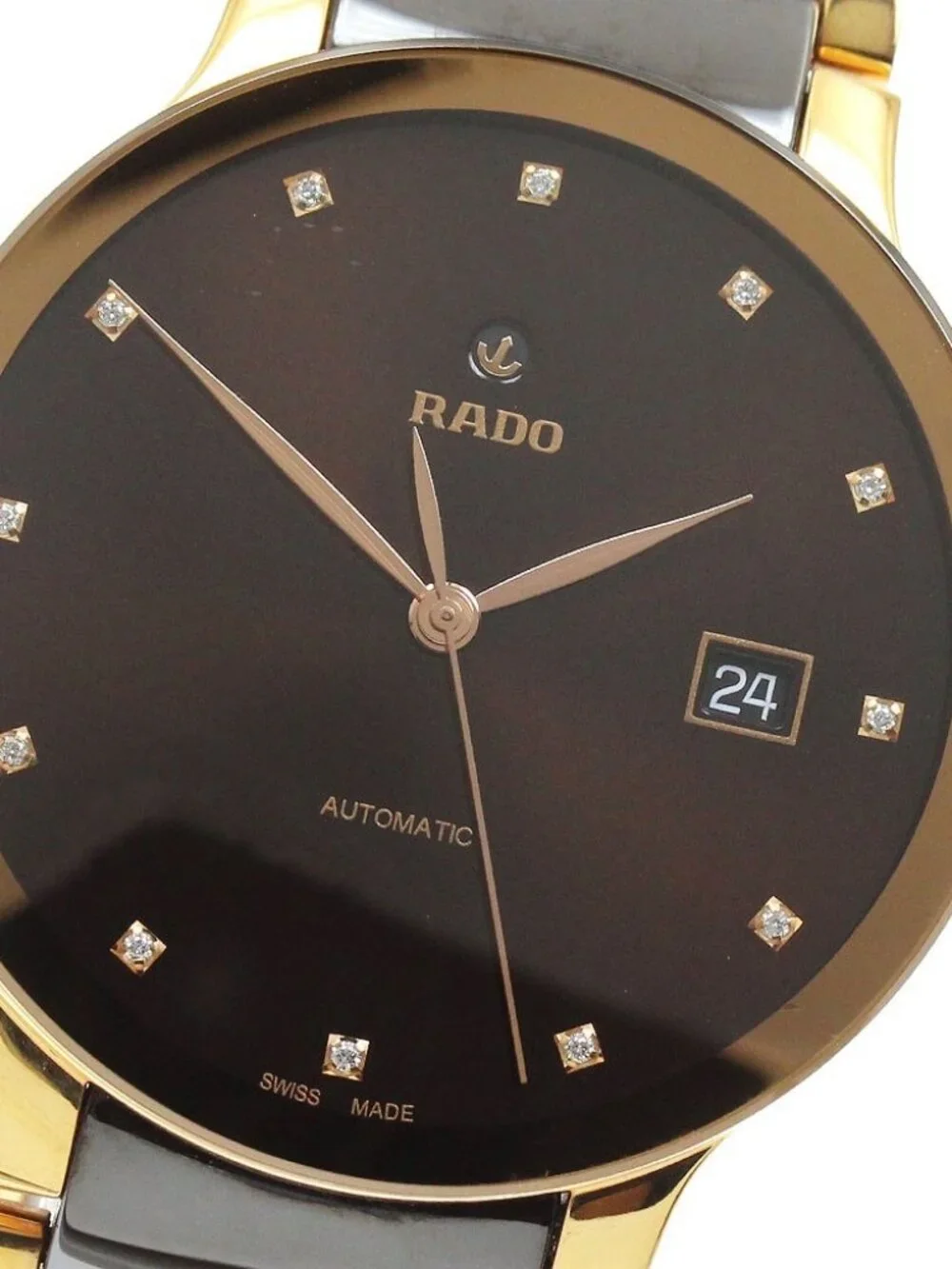 RADO Centrics 763.0036.3/R30017732 Date Brown Dial Automatic Men's Watch_962217
